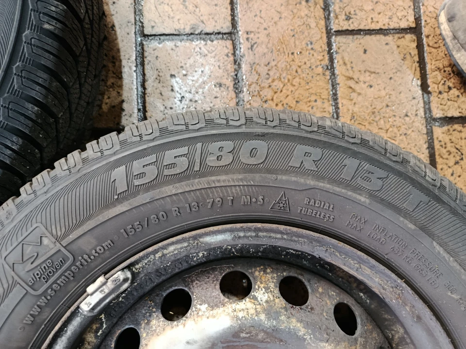 Fiat Panda 169 Kompletträder Winterräder Winter Räder Winterreifen 155/80R13 79T - Bild 3 von 4