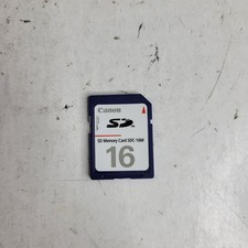 Canon SDC-16M SD Memory Card 16 MB Tested