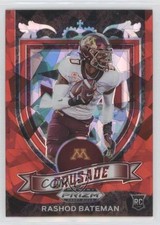 2021 Panini Prizm Draft Picks Crusade Red Ice Prizm Rashod Bateman #166 11dm