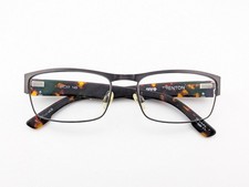 Spy+ Eyeglasses, Frames Only, Trenton, 57-17-145, Metal/Plastic, Gunmetal, Brown