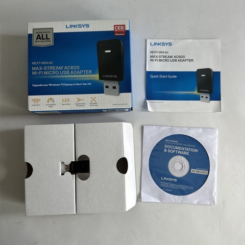 Linksys AC600 MU-MIMO Next-Gen AC Max-Stream Wifi Adaptateur Micro USB WUSB6100M - Photo 7/8