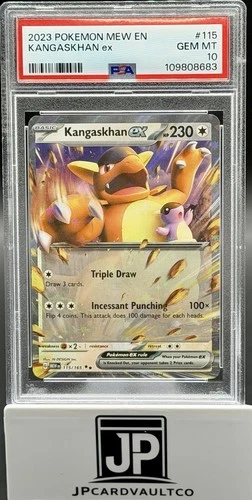 PSA 10 KANGASKHAN EX 115/165 - SCARLET & VIOLET 151 DOUBLE RARE HOLO - GEM MINT