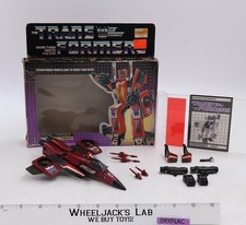 Thrust 100 Complete W BOX 1985 Vintage G1 Transformers Hasbro Action Figure