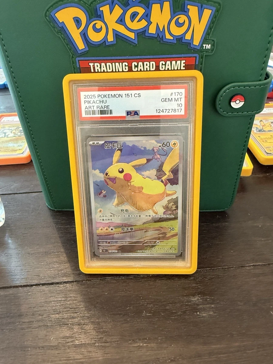 Pikachu Pokémon TCG Grade 10 Rare Individual Collectible Card Game