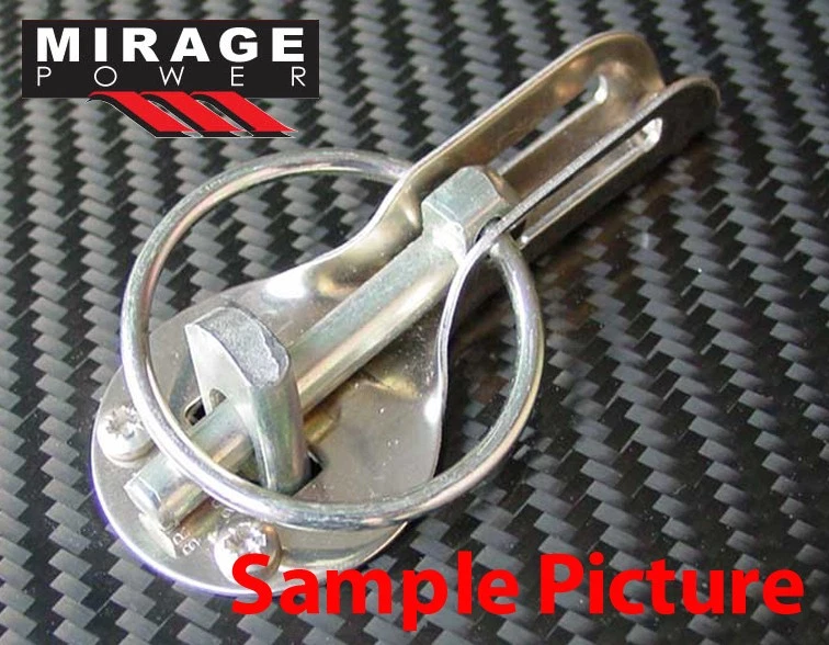 Silver Aluminum Hood Bonnet Security Lock Down Pins Kit Pair For Integra RSX TSX - Изображение 4 из 4