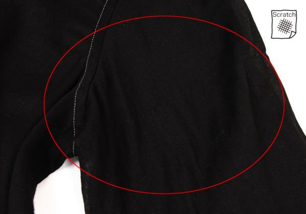 ⭐Sele⭐tricot COMME des GARCONSサルエル tricot COMME des GARCONS Dyed Back Open Round Collar Long