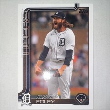 Topps 2025 Series 2 Jason Foley Detroit Tigers #410 Base Set Baseball Card