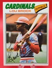 1977 Topps Baseball #355 Lou Brock (Cardinals) HOF