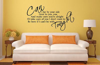 SAM SMITH WANDBILDER AUFKLEBER, AUFKLEBER, ''LAY ME DOWN'' TEXT - stilvolles Design