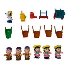 1989 McDonalds Happy Meal Toys Charlie Brown Peanuts Garden Farm Set Duplicates
