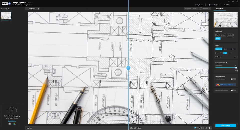 Nero AI Image Upscaler | Bilder vergrößern | Fotos schärfen | Skalieren auf 4K - Bild 3 von 4