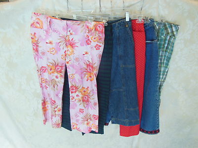 Ladies Capris Capri Pants Peddle Pushers Clam Diggers Slacks 0  2P  4P  9  10 15