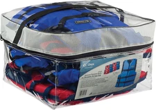 General Purpose Life Vest, Adult Universal (4-Pack),Red - Blue,30-52-Inch Chest,