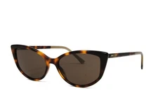 Jimmy Choo Sunglasses Women's Cat Eye Nadia/S 086 Havana 56mm Brown Lens NEW!
