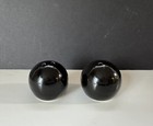 (2) NWT Vintage MCM Black Orb Small Ball Salt & Pepper Shakers - Taiwan — photo 5
