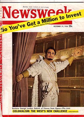 1955 Newsweek October 31 - Andy Griffith is a hit; Vienna State Opera; Qumran