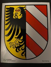 Nürnberg Stadtwappen Aufkleber / Sticker 12,...