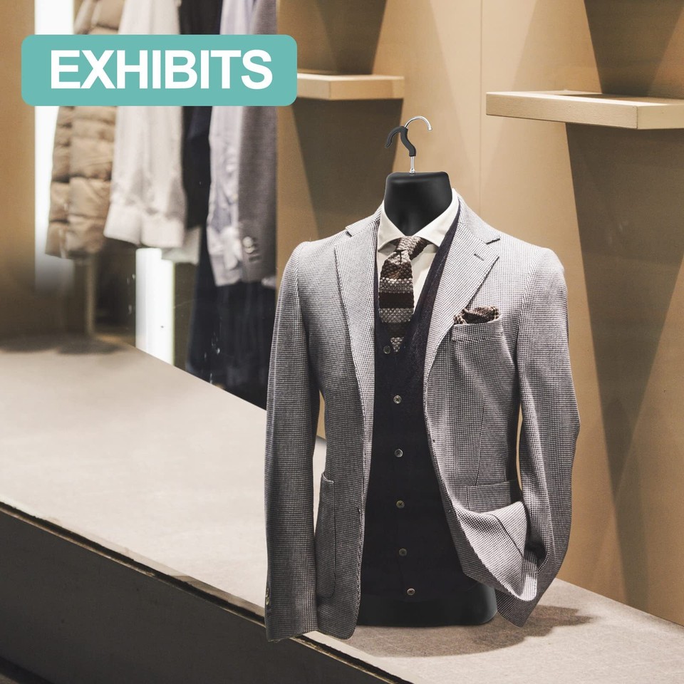 2 Pack Male Mannequin Torso Dress Form Mannequin Body T Shirt Display