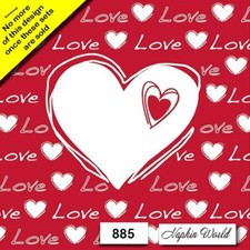  885 TWO Paper LUNCHEON Decoupage Art Craft Napkins - LOVE HEART VALENTINE