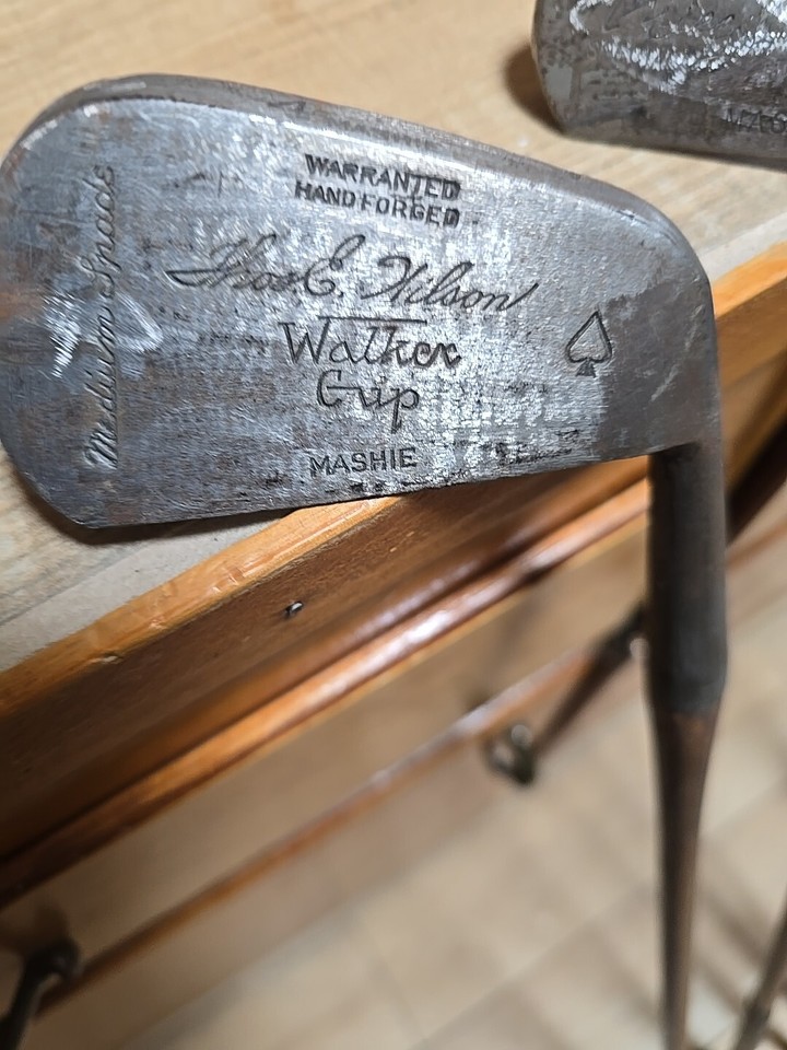 vintage golf clubs hickory Shafts Hand Leather Grips eBay