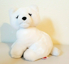 Vintage 1987 Dakin White Cat Tiger Cub Stuffed Animal Plush 9"