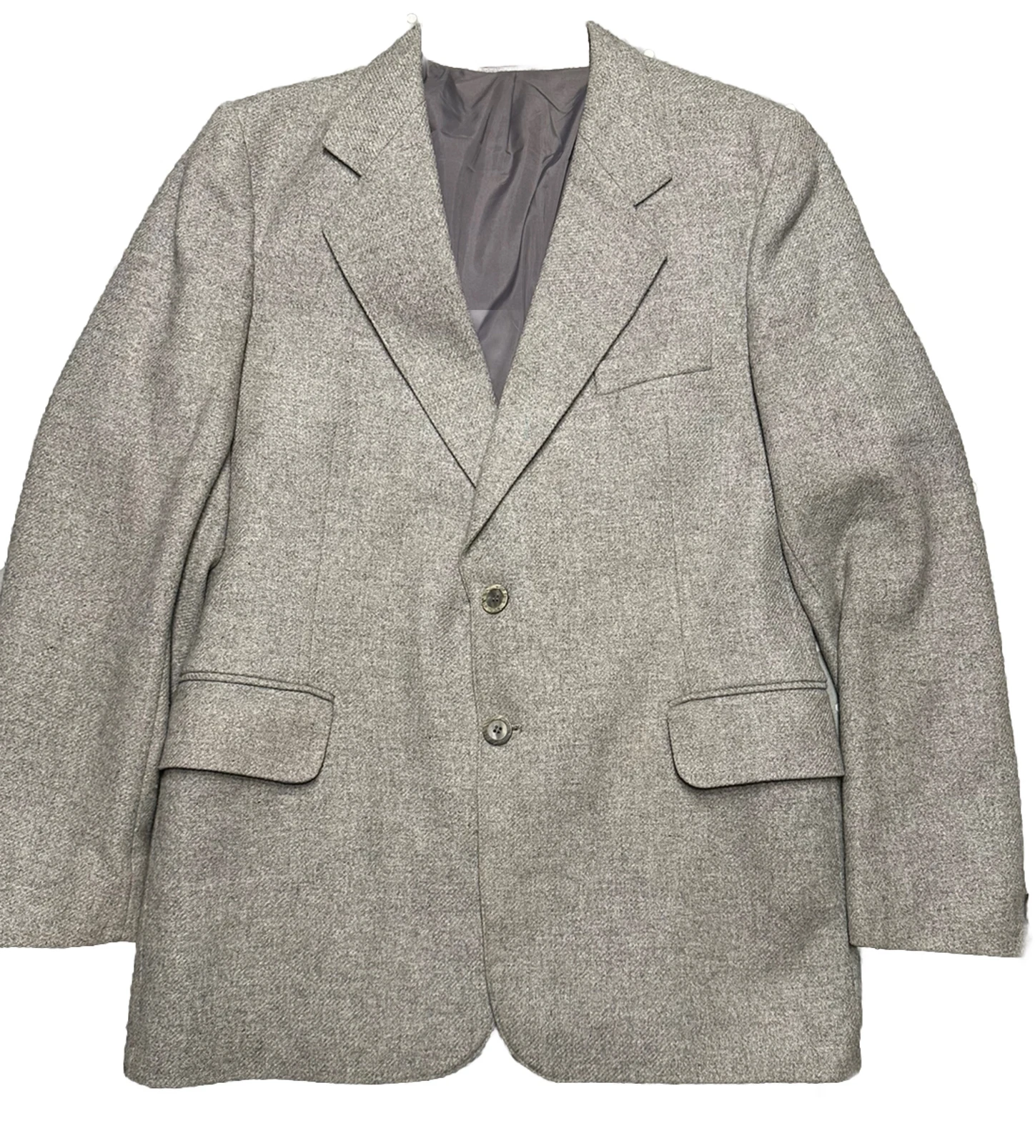Crestman Grey Wool Blazer Size Large 38” Chest Men’s Classic Workwear Casual
