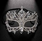 Women Eye Glass Frame Rhinestone Droplet Jewel Face Mask Chain Sexy Bling
