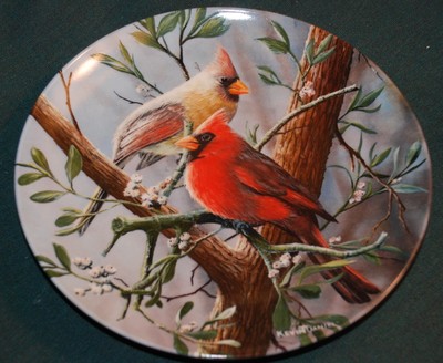 Knowles/Kevin Daniel Ltd Ed Plate: THE CARDINAL