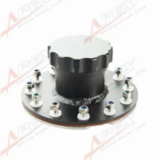  Billet Aluminum Straight Fuel Cell Fast Fill Filler Neck 12 Bolt Flange