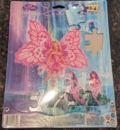 NOWOŚĆ 2005 Barbie Fairytopia Mermaidia Board Puzzle, fabrycznie zapieczętowane - Zdjęcie 1 z 3