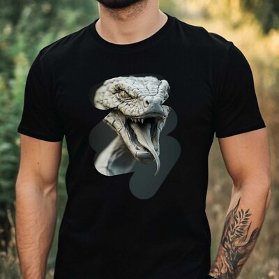 Herren T-Shirt Hydra Motiv Baumwolle Größe S bis 3XL