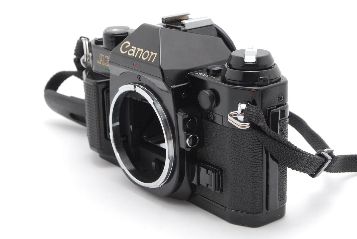 NEAR MINT] Canon AE-1 Program Black Film Camera New FD NFD 50mm F1