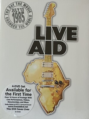 LIVE AID - 2004 US SEALED 4 DVD BOX SET QUEEN U2 DAVID BOWIE MICK JAGGER MADONNA