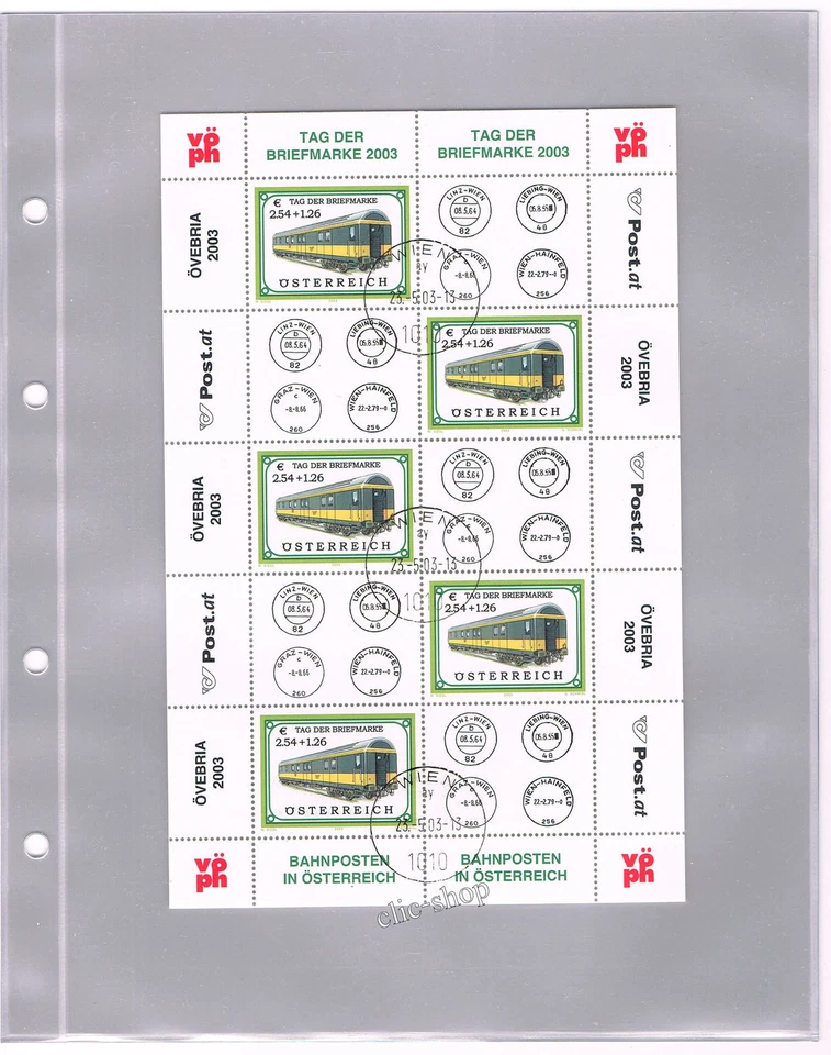10 BÖGEN MIT 1 FACH FÜR MINIBLÄTTER ÖSTERREICH