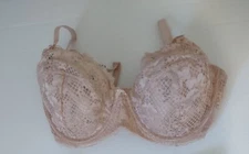 New Sexy Adore Me Women's Cinthia Unlined Plus Bra Underwire Beige Size 40DD 