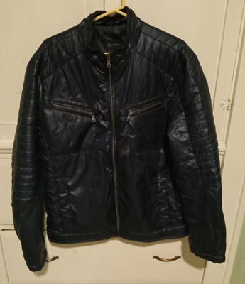 INC International Concepts Puffer Jacket Women’s Sz XL Black Polyester 