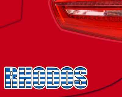 Samunshi Rhodos Schriftzug Griechenland Aufkleber Autoaufkleber  4 Größen