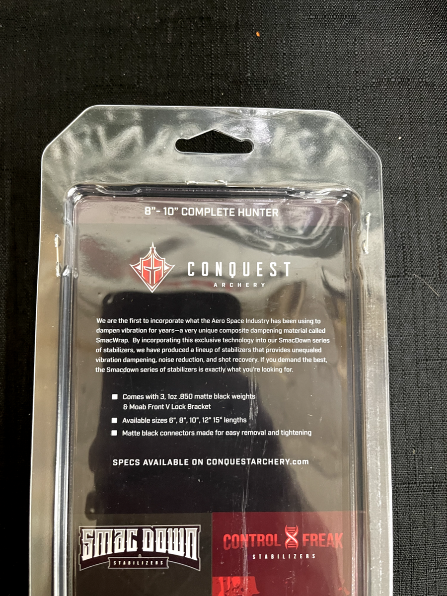 Stabilisateur Conquest Archery Control Freak 8" Vert – .500 Avec SMAC, Occasion