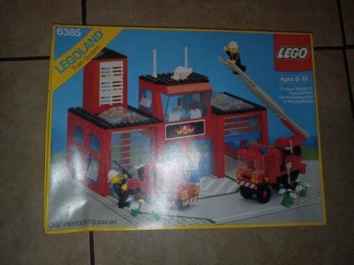 LEGOLAND CLASSIC TOWN FIRE HOUSE LEGO 6385 INCOMPLET