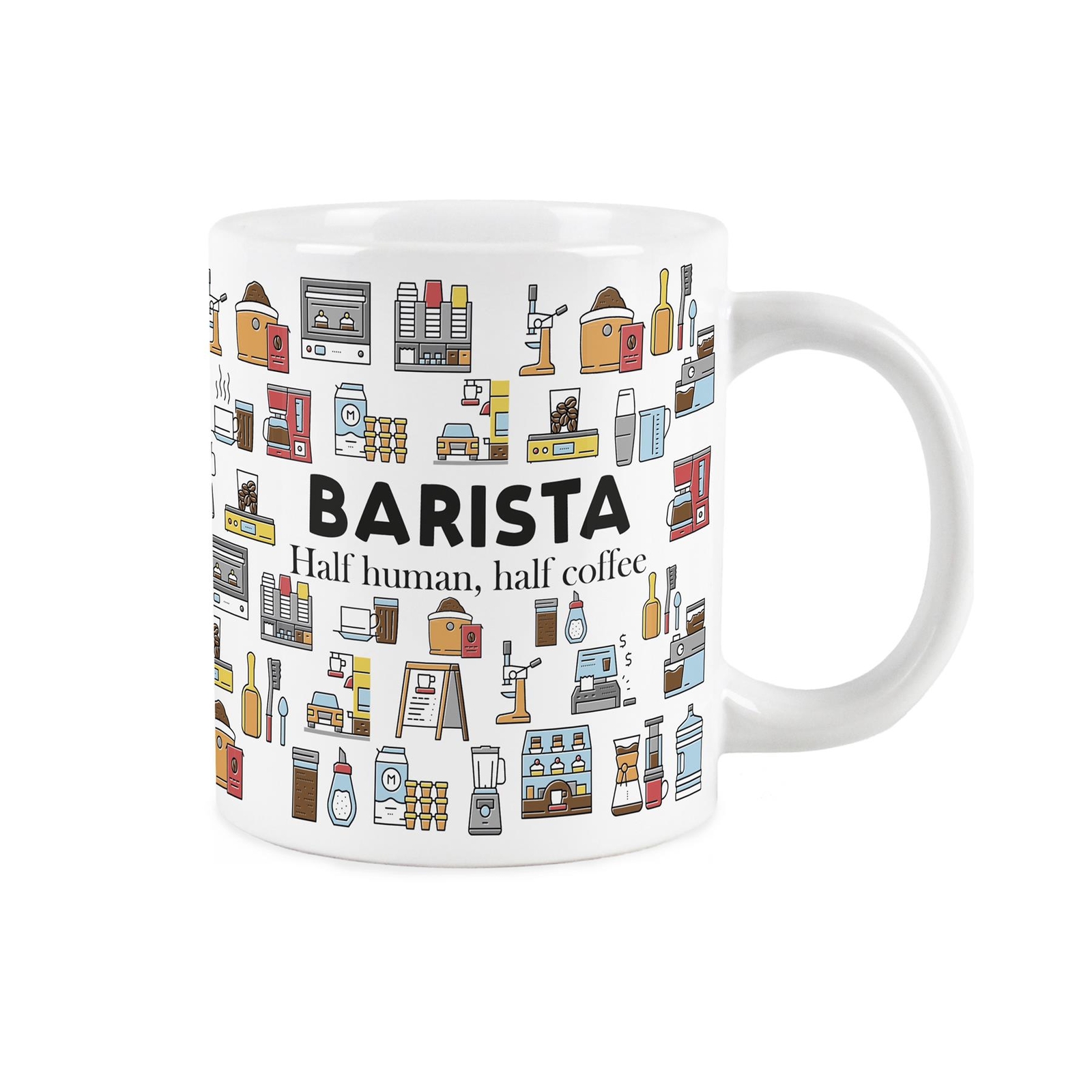 Extra Large Novelty Barista Mug - Jumbo Ceramic Gifts for Coffee Shop Workers
