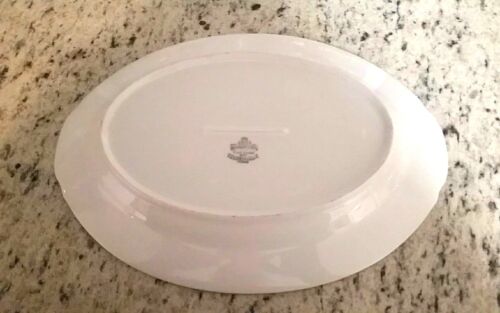 Plato de servir ovalado de colección Harmony House Fina China 12" MELODÍA PLATEADA 3647 - Imagen 3 de 5