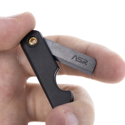 #ad #ad ASR Tactical Folding Ceramic Razor Blade Micro EDC Escape Knife Survival Tool $10.99