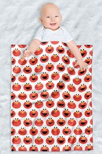 Sesame Street Fleece Baby Blanket, 30"x40", Simple Elmo Pattern