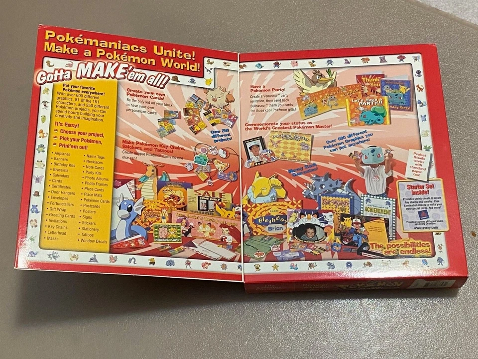 Pokémon: Project Studio Red Version (Windows 98/95) Brand New Sealed! - Image 3 of 4