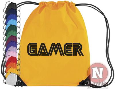 Gamer Kit Tasche Sport Kordelzug PE Schule Aktivitäten. konsole gaming retro spiel