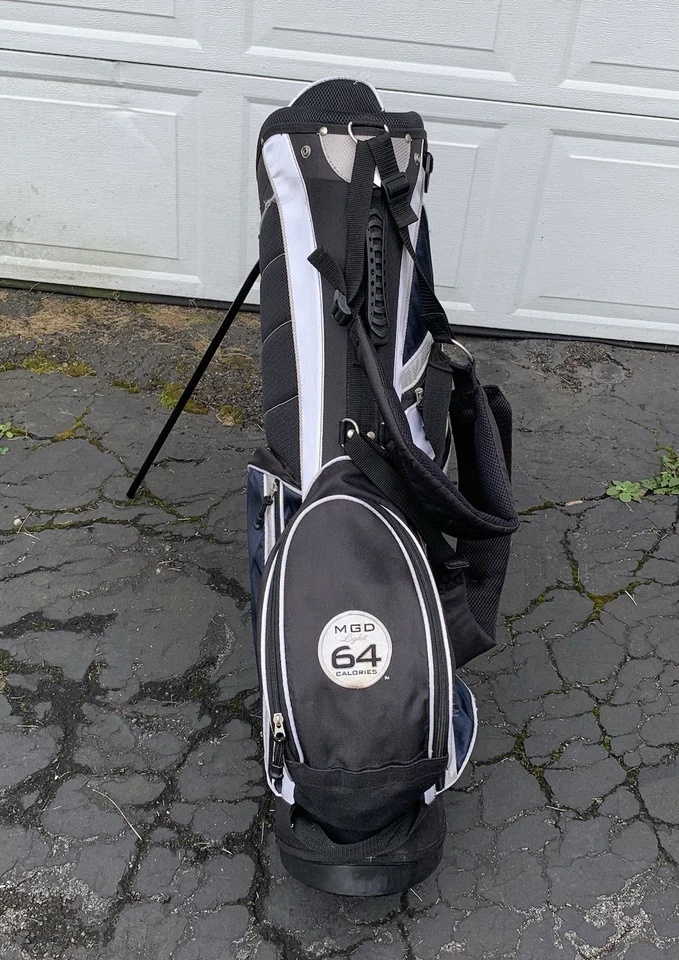 MILLER GENUINE DRAFT MGD Light BEER STAND BAG 8 Way w Double Shoulder Strap EUC! - Image 3 of 4