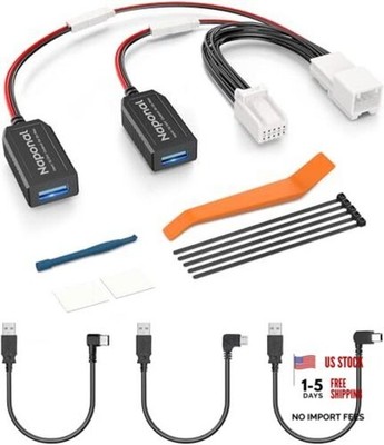 GPS Dash Cam Power Adapter, (10Pin Type B Connector) Mirror Camera Charger