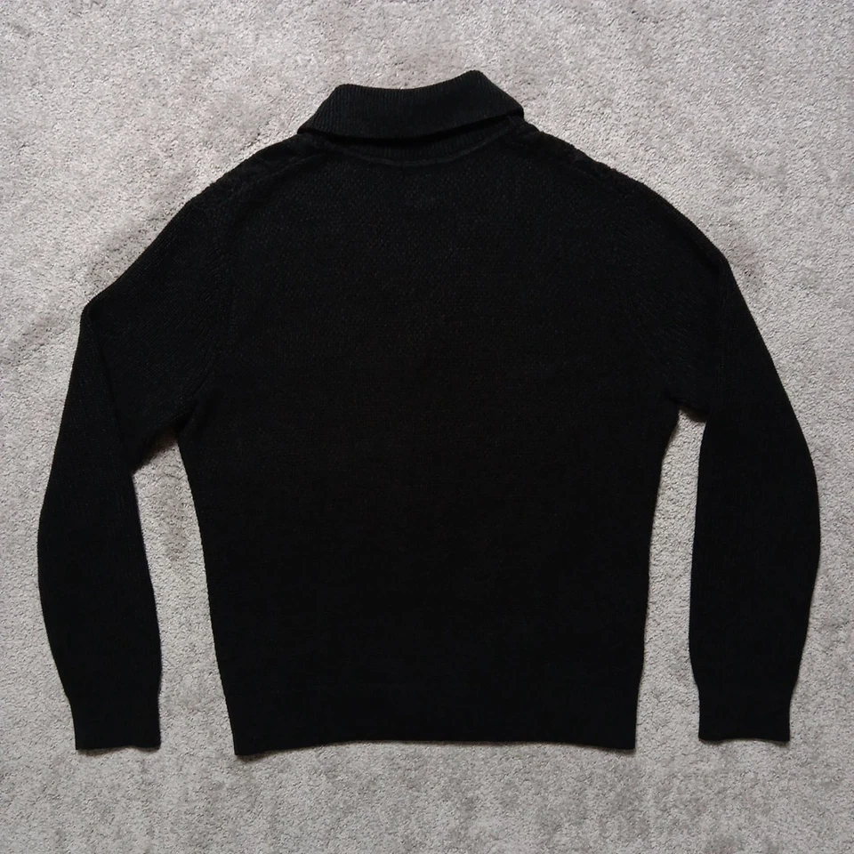 GAP Suéter Para Hombres Grande Gris Cárdigan Tejido con Cable Pescador Algodón Años 90 Y2K De Colección Foto 2 de 4