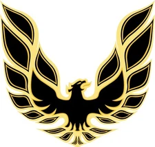 Trans Am Firebird EAGLE GRAPHIC Car DECAL STICKER Yellow & Black 18" x 19"