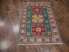 Authentic Kazak Pakistani Handmade Small Rug Wool Craftsmanship 2x3 Ft — photo 9